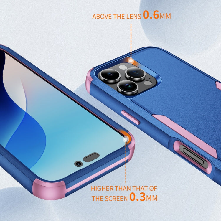 For iPhone 16 Pro Max Commuter Shockproof TPU + PC Phone Case(Royal Blue+Pink) - iPhone 16 Pro Max Cases by buy2fix | Online Shopping UK | buy2fix