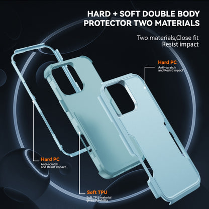 For iPhone 16 Pro Max Commuter Shockproof TPU + PC Phone Case(Grey Green) - iPhone 16 Pro Max Cases by buy2fix | Online Shopping UK | buy2fix