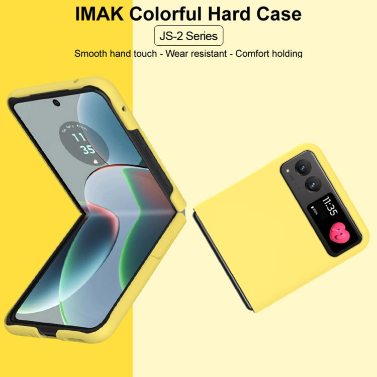 For Motorola Razr 40 IMAK JS-2 Series Colorful PC Case(Black) - Motorola Cases by imak | Online Shopping UK | buy2fix