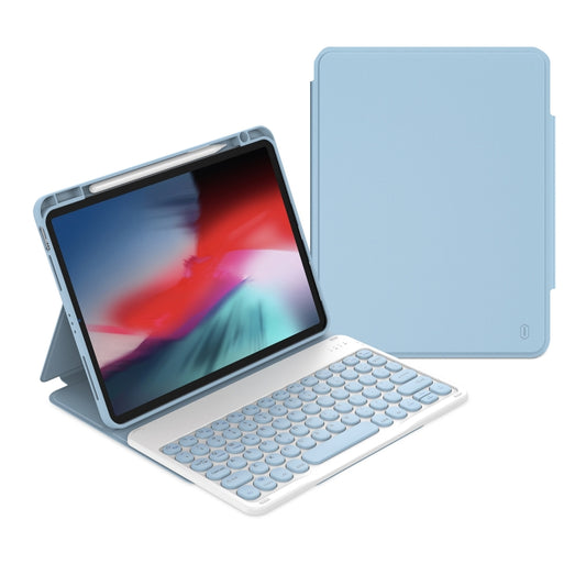 For iPad 10.2 2021 / Air 2019 WiWU Skin Feel Magnetic Detachable Keyboard Tablet Case(Blue) - For iPad Air by WIWU | Online Shopping UK | buy2fix