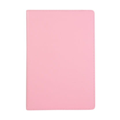 For Samsung Galaxy Tab S9 360 Degrees Rotation Holder Litchi Texture Leather Tablet Case(Pink) - Galaxy Tab S9 Cases by buy2fix | Online Shopping UK | buy2fix