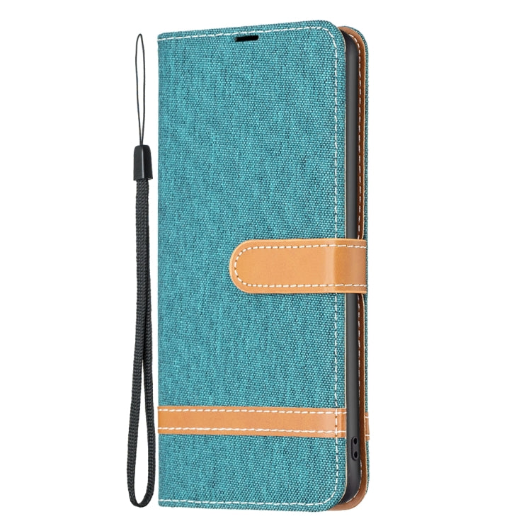 For Nokia G42/G310 Color Matching Denim Texture Horizontal Flip Leather Case(Green) - Nokia Cases by buy2fix | Online Shopping UK | buy2fix