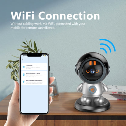 ESCAM PT302 Robot 3MP One Click Call Humanoid Detection WiFi IP Camera(AU Plug) - Wireless Camera by ESCAM | Online Shopping UK | buy2fix