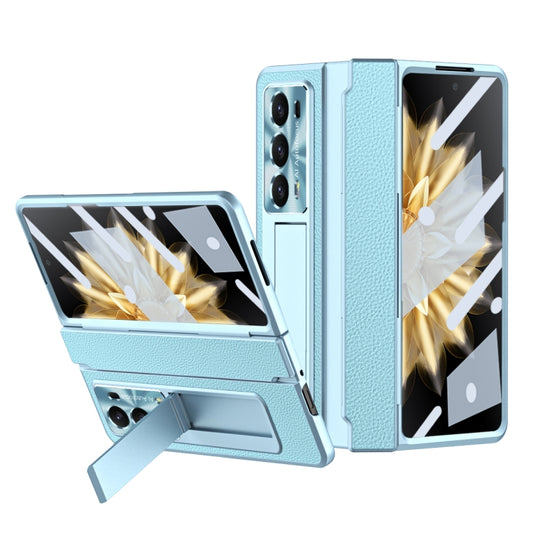 For Honor Magic V2 Shield Series Integrated Folding Phone Case(Light Blue) - Honor Cases by buy2fix | Online Shopping UK | buy2fix