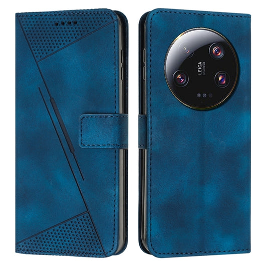 For Xiaomi 13 Ultra Dream Triangle Leather Phone Case with Lanyard(Blue) - 13 Ultra Cases by buy2fix | Online Shopping UK | buy2fix