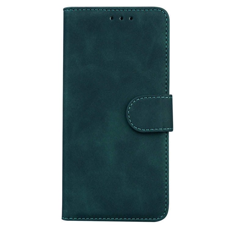 For OnePlus 13 Skin Feel Pure Color Flip Leather Phone Case(Green) - OnePlus Cases by buy2fix | Online Shopping UK | buy2fix