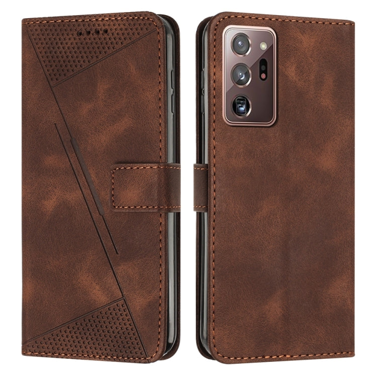 For Samsung Galaxy Note20 Ultra Dream Triangle Leather Phone Case with Long Lanyard(Brown) - Galaxy Note20 Ultra Cases by buy2fix | Online Shopping UK | buy2fix