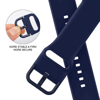 For Apple Watch SE 2022 40mm Pin Buckle Silicone Watch Band(Midnight Blue) - Watch Bands by buy2fix | Online Shopping UK | buy2fix