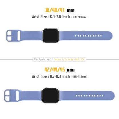 For Apple Watch SE 2022 44mm Pin Buckle Silicone Watch Band(Cyan Blue) - Watch Bands by buy2fix | Online Shopping UK | buy2fix