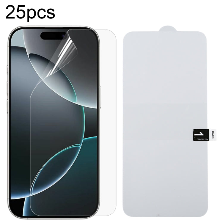 For iPhone 16 Pro 25pcs Full Screen Protector Explosion-proof Hydrogel Film - iPhone 16 Pro Tempered Glass by buy2fix | Online Shopping UK | buy2fix