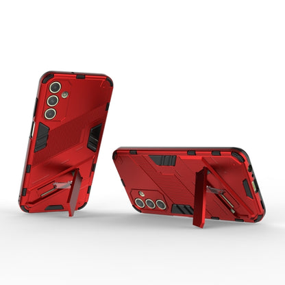 For Samsung Galaxy A15 Punk Armor 2 in 1 PC + TPU Shockproof Phone Case with Invisible Holder(Red) - Galaxy Phone Cases by buy2fix | Online Shopping UK | buy2fix