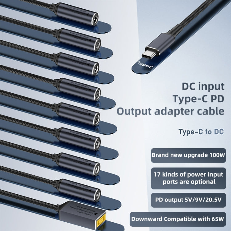 DC 4.5 x 0.6mm to USB-C / Type-C Male 100W Computer Charging Adapter Connector - Universal Power Adapter by buy2fix | Online Shopping UK | buy2fix