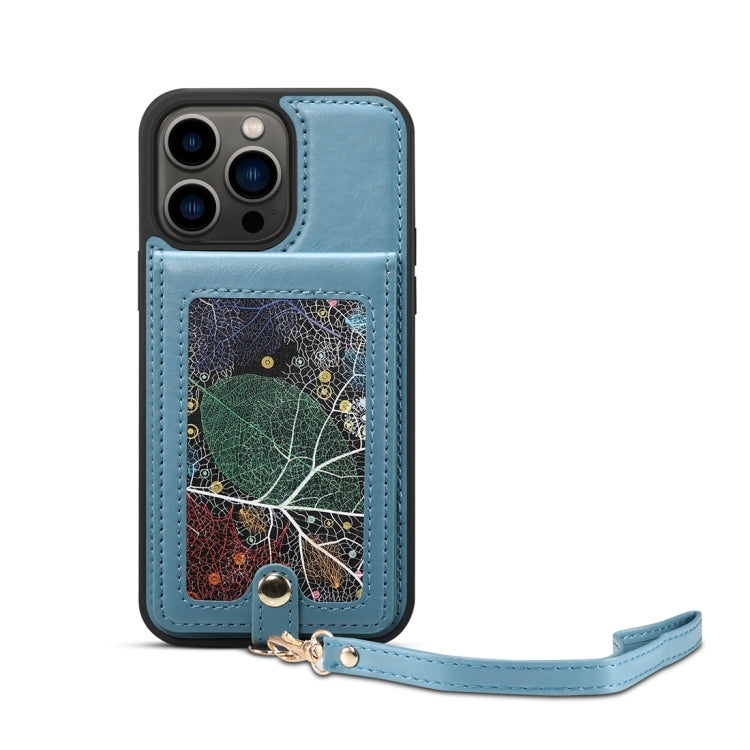 For iPhone 15 Pro Max ESEBLE Star Series Lanyard Holder Card Slot Phone Case(Blue) - iPhone 15 Pro Max Cases by ESEBLE | Online Shopping UK | buy2fix