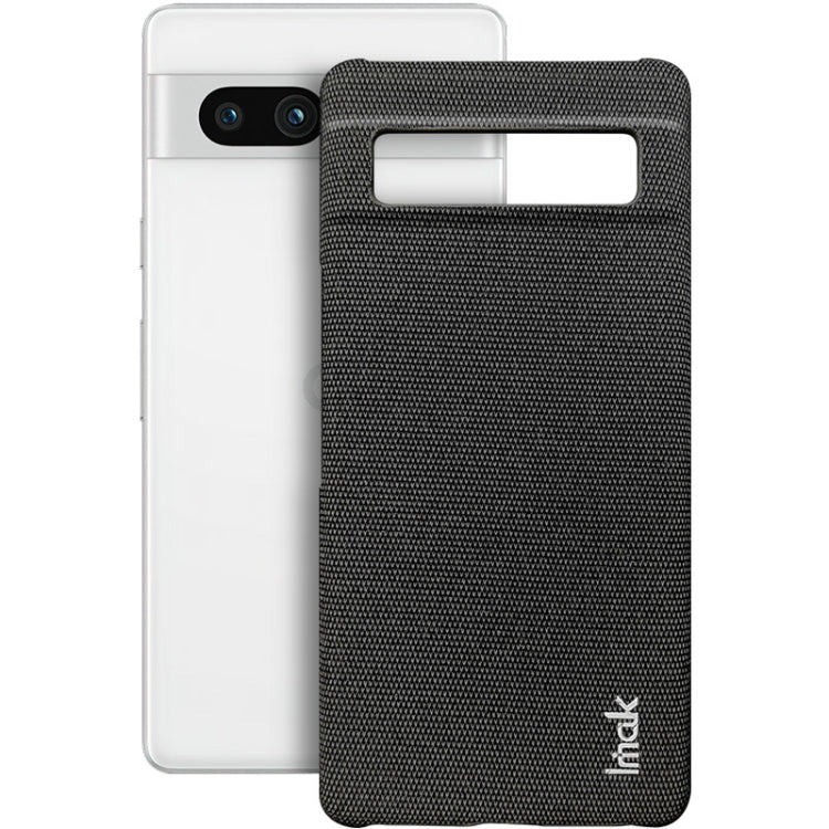 For Google Pixel 7a imak Ruiyi Series Cloth Texture PU + PC Phone Case(Black) - Google Cases by imak | Online Shopping UK | buy2fix