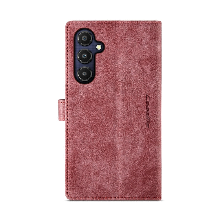 For Samsung Galaxy A25 4G CaseMe C30 Card Slots Zipper Wallet Leather Phone Case(Red) - Galaxy Phone Cases by CaseMe | Online Shopping UK | buy2fix