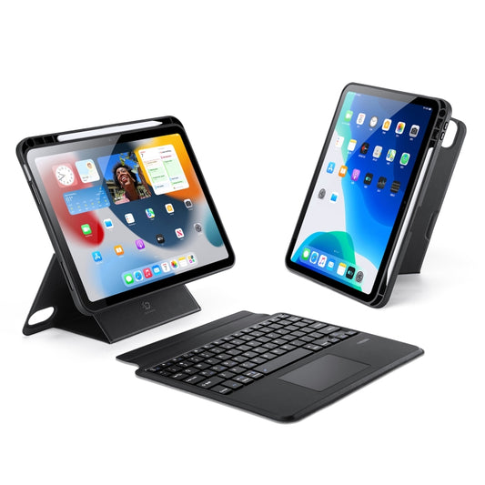 For iPad 10th Gen 10.9 2022 DUX DUCIS DK Series Magnetic Wireless Bluetooth Keyboard Tablet Case(Black) - For iPad Pro by DUX DUCIS | Online Shopping UK | buy2fix