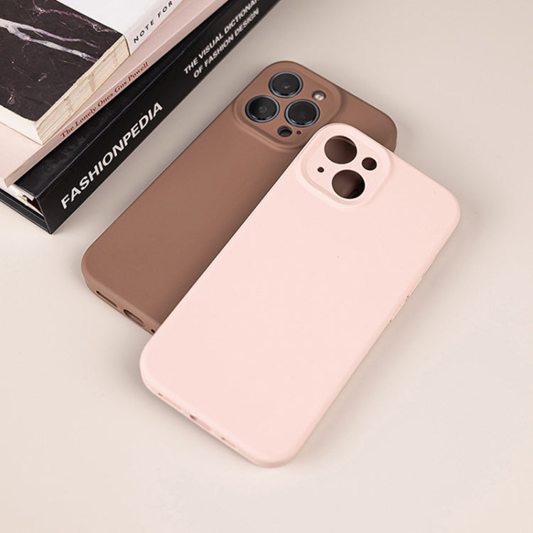 For iPhone 16 Plus Pure Color Liquid Silicone Fine Pore Phone Case(Grey Blue) - iPhone 16 Plus Cases by buy2fix | Online Shopping UK | buy2fix