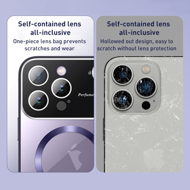 For iPhone 14 Aromatherapy MagSafe Magnetic Phone Case(Starlight Silver) - iPhone 14 Cases by buy2fix | Online Shopping UK | buy2fix