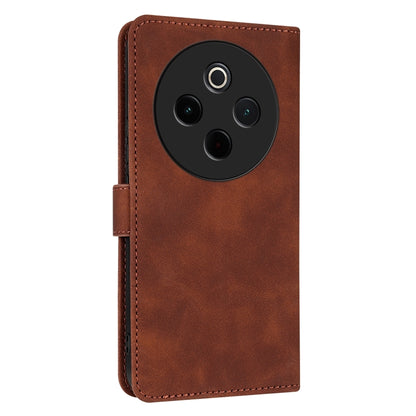 For vivo Y300 Pro AZNS Skin Feel Calf Texture Flip Leather Phone Case(Brown) - vivo Cases by AZNS | Online Shopping UK | buy2fix