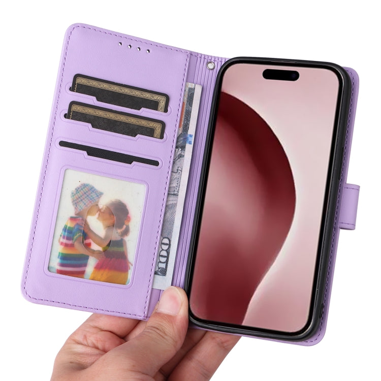 For iPhone 16 Pro Max BETOPNICE BN-005 2 in 1 Detachable Imitate Genuine Leather Phone Case(Light Purple) - iPhone 16 Pro Max Cases by BETOPNICE | Online Shopping UK | buy2fix