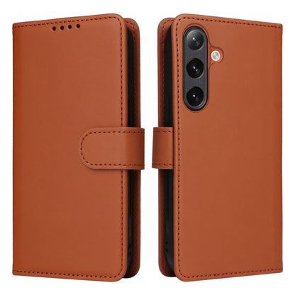 For Samsung Galaxy S24+ 5G BETOPNICE BN-005 2 in 1 Detachable Imitate Genuine Leather Phone Case(Brown) - Galaxy S24+ 5G Cases by BETOPNICE | Online Shopping UK | buy2fix