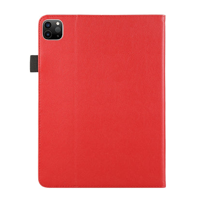 For iPad Pro 13 2024 Litchi Texture Leather Sucker Tablet Case(Red) - iPad Pro 13 2024 Cases by buy2fix | Online Shopping UK | buy2fix