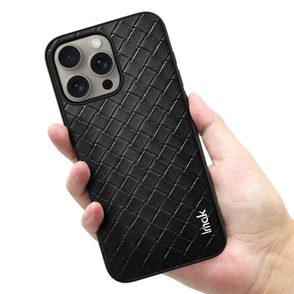 For iPhone 15 Pro Max IMAK LX-5 Series Shockproof PC + PU + TPU Protective Phone Case(Weaving Texture) - iPhone 15 Pro Max Cases by imak | Online Shopping UK | buy2fix