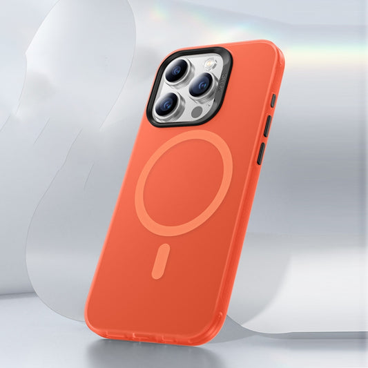 For iPhone 15 Pro Benks Light Sand Series MagSafe Magnetic Shockproof Phone Case(Orange) - iPhone 15 Pro Cases by Benks | Online Shopping UK | buy2fix