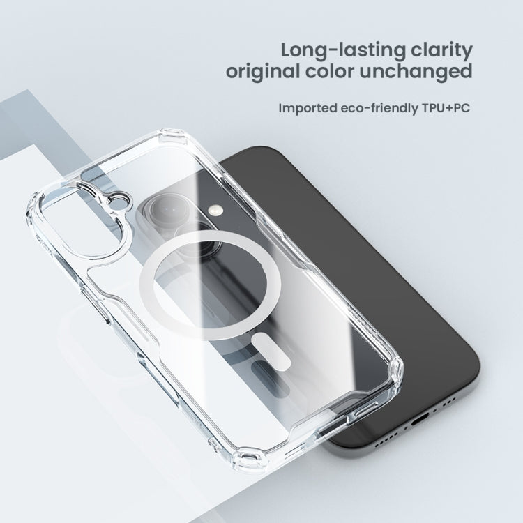 For iPhone 16 Pro Max NILLKIN Ultra Clear Magsafe PC + TPU Phone Case(Transparent) - iPhone 16 Pro Max Cases by NILLKIN | Online Shopping UK | buy2fix