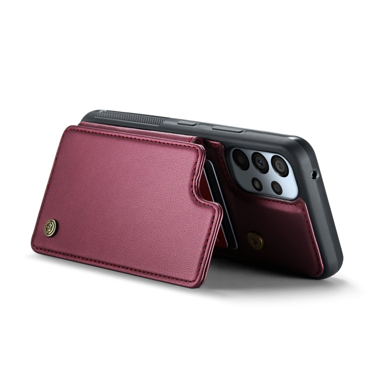 For Samsung Galaxy A53 5G CaseMe C22 Card Slots Holder RFID Anti-theft Phone Case(Wine Red) - Galaxy Phone Cases by CaseMe | Online Shopping UK | buy2fix