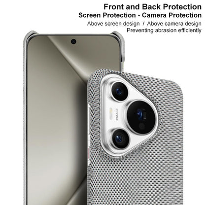 For Huawei Pura 70 imak Ruiyi Series Cloth Texture PU + PC Phone Case(Dark Grey) - Huawei Cases by imak | Online Shopping UK | buy2fix