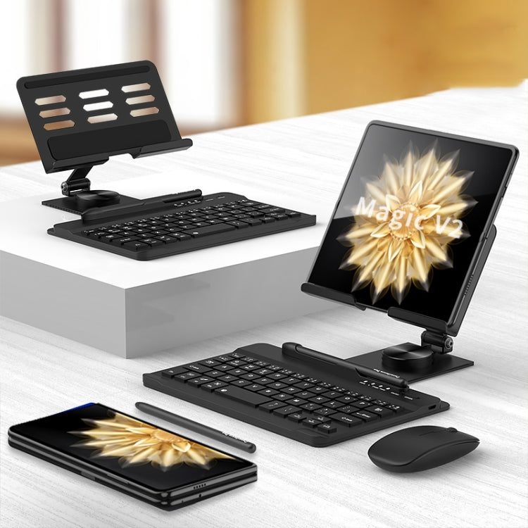 For Honor Magic V2 GKK Bluetooth Keyboard + Folding Holder + Capacitive Pen + Bluetooth Mouse(Black) - Others Keyboard by GKK | Online Shopping UK | buy2fix