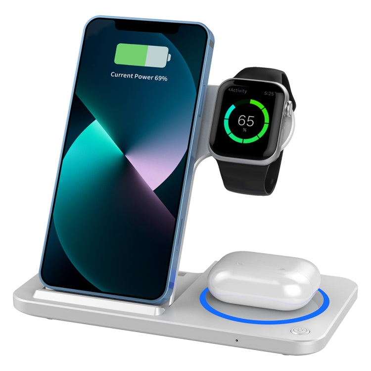 WIWU Wi-W020 3 in 1 Foldable Wireless Charger - Wireless Charger by WIWU | Online Shopping UK | buy2fix