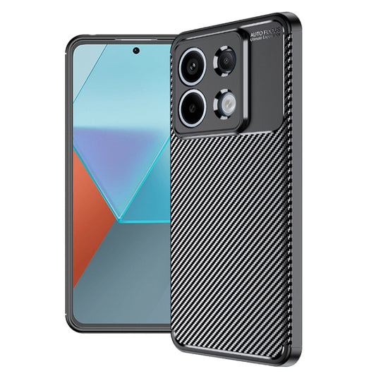 For Xiaomi Redmi Note 13 Pro+ Carbon Fiber Texture Shockproof TPU Phone Case(Black) - Note 13 Pro+ Cases by buy2fix | Online Shopping UK | buy2fix