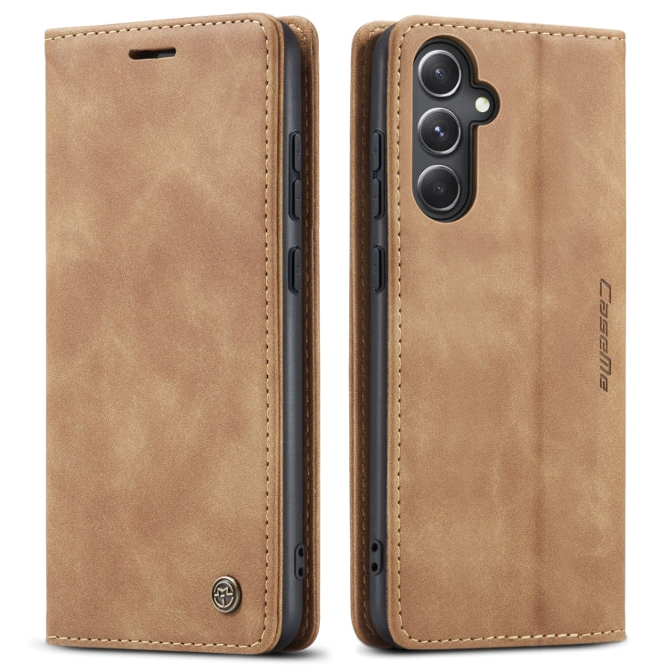 For Samsung Galaxy S23 FE 5G CaseMe 013 Multifunctional Horizontal Flip Leather Phone Case(Brown) - Galaxy S23 FE 5G Cases by CaseMe | Online Shopping UK | buy2fix
