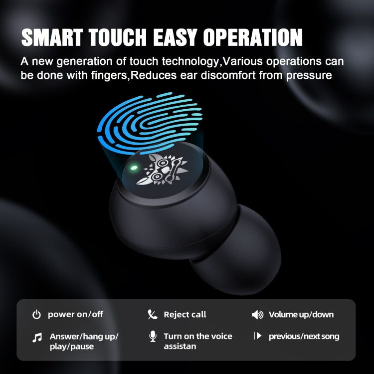 ONIKUMA T305 Digital Display Wireless Bluetooth Earphone(Black) - Bluetooth Earphone by ONIKUMA | Online Shopping UK | buy2fix