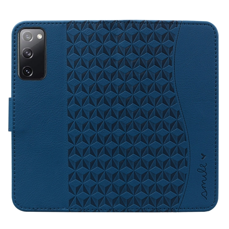 For Samsung Galaxy S20 FE 5G Diamond Buckle Leather Phone Case with Lanyard(Royal Blue) - Galaxy S20 FE Cases by buy2fix | Online Shopping UK | buy2fix