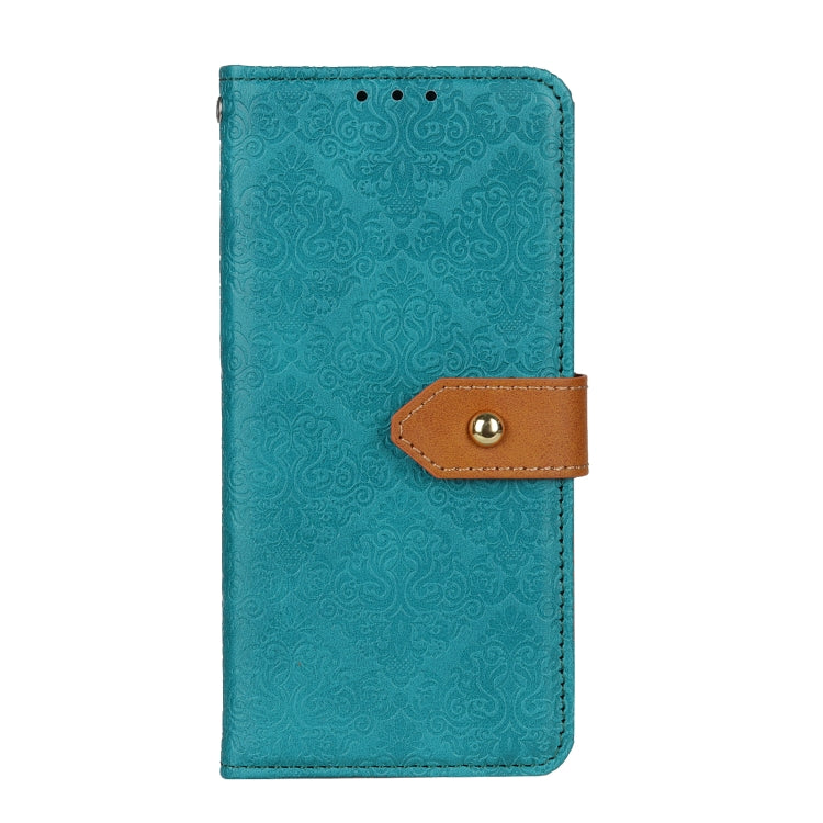 For Google Pixel 9 European Floral Embossed Leather Phone Case(Blue) - Google Cases by buy2fix | Online Shopping UK | buy2fix