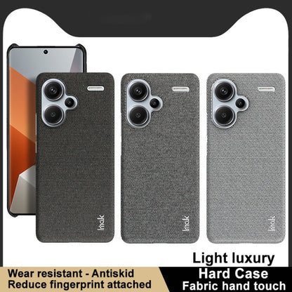 For Xiaomi Redmi Note 13 Pro+ 5G imak Ruiyi Series Cloth Texture PU + PC Phone Case(Black) - Xiaomi Cases by imak | Online Shopping UK | buy2fix