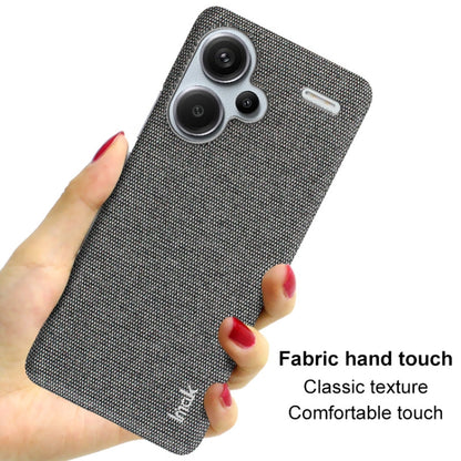 For Xiaomi Redmi Note 13 Pro+ 5G imak Ruiyi Series Cloth Texture PU + PC Phone Case(Black) - Xiaomi Cases by imak | Online Shopping UK | buy2fix