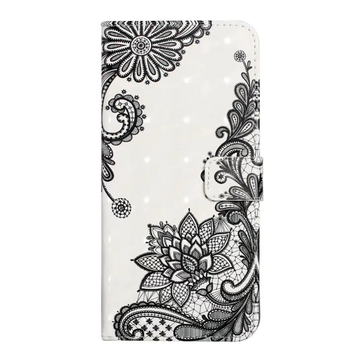 For iPhone 16 Pro Max Oil Embossed 3D Drawing Leather Phone Case(Lace Flower) - iPhone 16 Pro Max Cases by buy2fix | Online Shopping UK | buy2fix