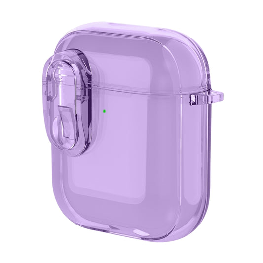 For AirPods 1 / 2 Ice Crystals Shockproof Earphone Protective Case(Purple) - For AirPods 1/2 by buy2fix | Online Shopping UK | buy2fix