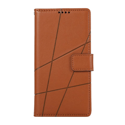 For Motorola Moto G Stylus 5G 2024 PU Genuine Leather Texture Embossed Line Phone Case(Brown) - Motorola Cases by buy2fix | Online Shopping UK | buy2fix