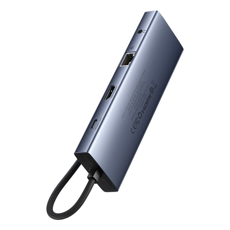 Baseus BS-OH161 UltraJoy Series 10 in 1 USB-C / Type-C Port HUB Docking Station(Space Grey) - USB HUB by Baseus | Online Shopping UK | buy2fix
