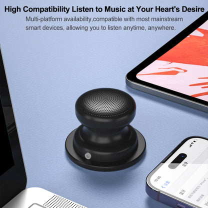 EWA A117 Portable Mini Magnetic Phone Holder Bluetooth Metal Speaker(Black) - Mini Speaker by EWA | Online Shopping UK | buy2fix