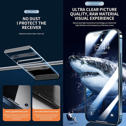 For iPhone 11 Pro Max / XS Max Anti-peeping Fast Attach Dust-proof Anti-static Tempered Glass Film - iPhone XS Max Tempered Glass by buy2fix | Online Shopping UK | buy2fix