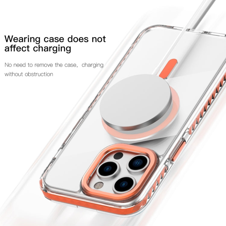 For iPhone 15 Pro Max Mutural Cushion Series MagSafe Magnetic Phone Case(Blue) - iPhone 15 Pro Max Cases by Mutural | Online Shopping UK | buy2fix