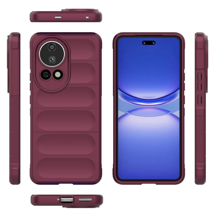 For Huawei nova 12 Ultra / 12 Pro Magic Shield TPU + Flannel Phone Case(Wine Red) - Huawei Cases by buy2fix | Online Shopping UK | buy2fix