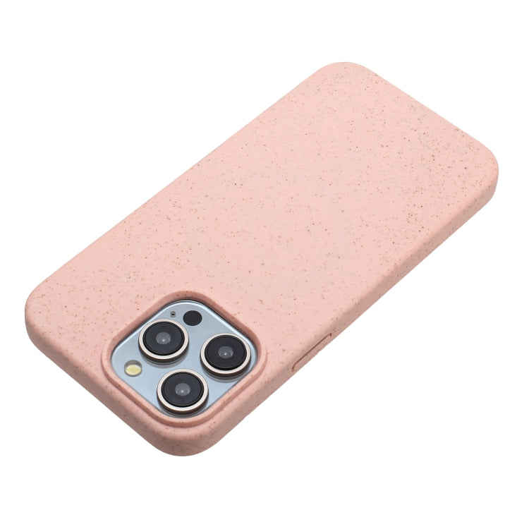 For iPhone 13 Pro Wheat MagSafe Magnetic Straw Material + TPU Phone Case(Pink) - iPhone 13 Pro Cases by buy2fix | Online Shopping UK | buy2fix