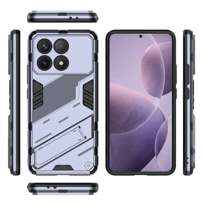 For Xiaomi Redmi K70 5G Punk Armor 2 in 1 PC + TPU Phone Case with Holder(Grey) - K70 Cases by buy2fix | Online Shopping UK | buy2fix